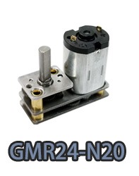 Электродвигатель постоянного тока с цилиндрическим редуктором GMR24-N20.webp