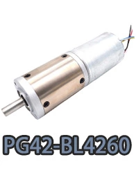 pg42-bl4260 42 мм маленький металлический планетарный редуктор, электродвигатель постоянного тока.webp
